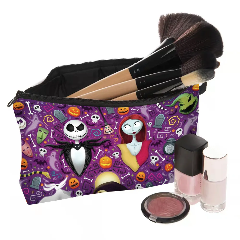 Nailhour Halloween Purple Witch Makeup Bag
