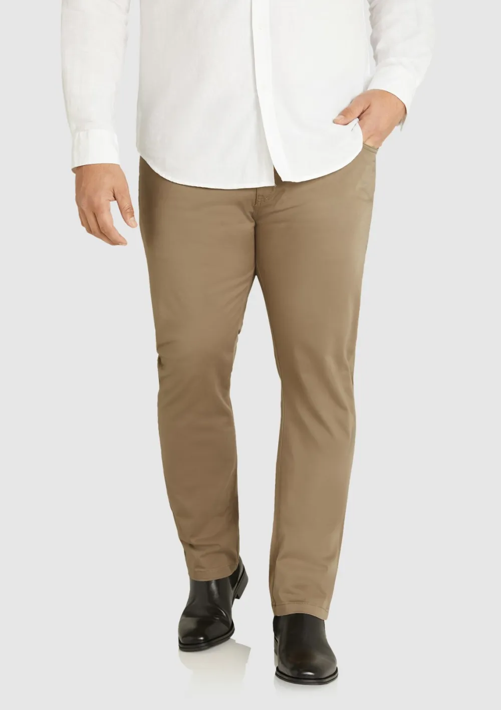 Mustard Casual Stretch Trousers