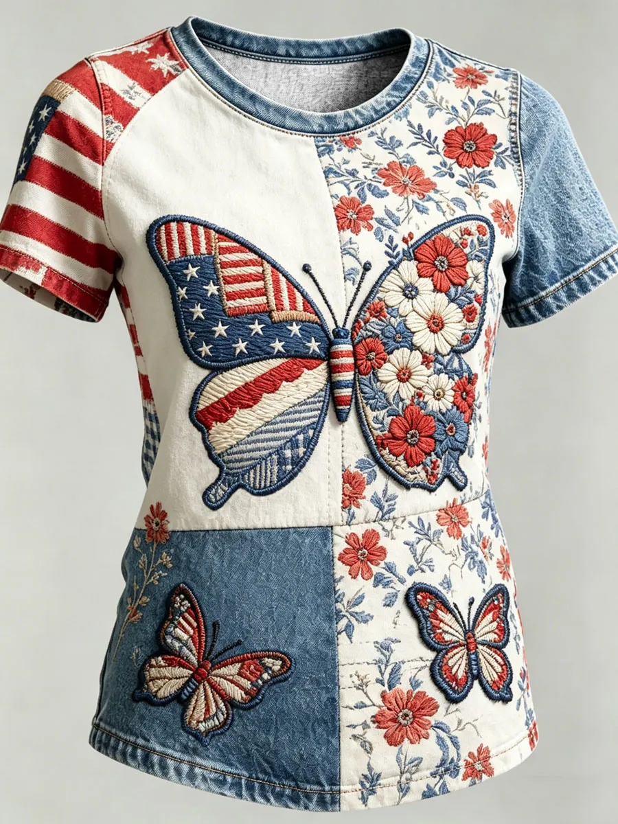 Women'S Summer 250Th Anniversary Printed Top