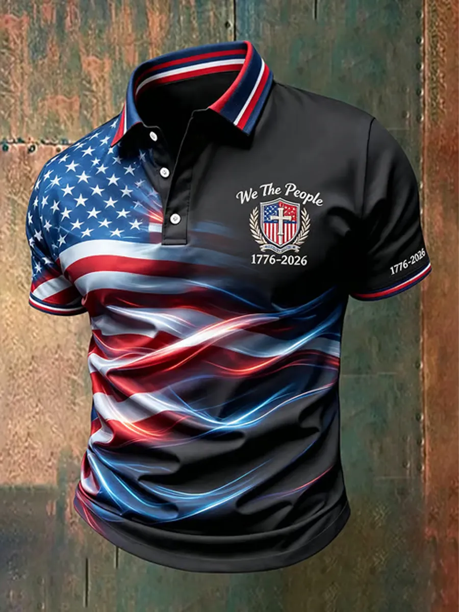 Men's 250th Anniversary Print Business Top