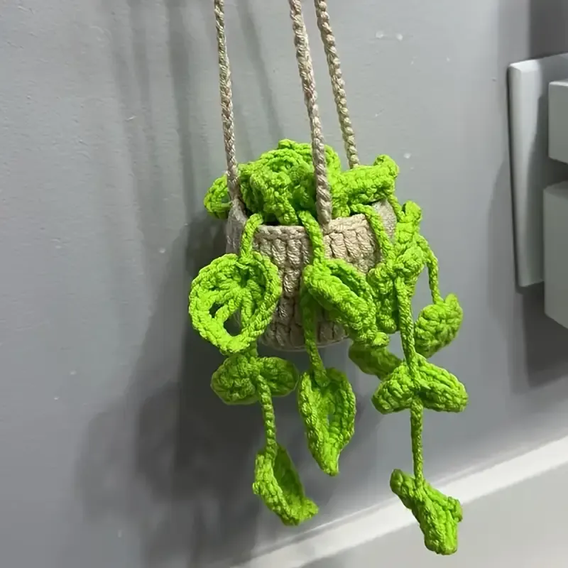 Hand-knitted Car Potted Plant Hanging
