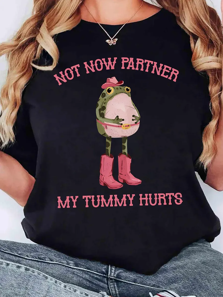 Not Now Partner My Tummy Hurts Shirt