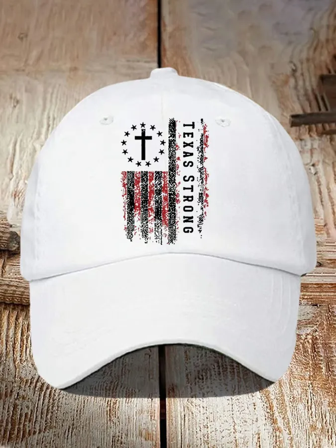 Texas Strong Print Baseball Cap