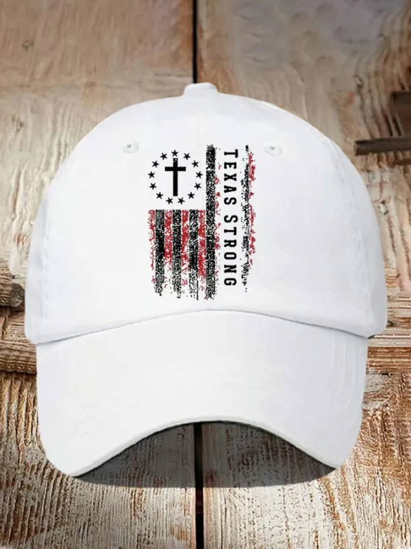 Texas Strong Print Baseball Cap