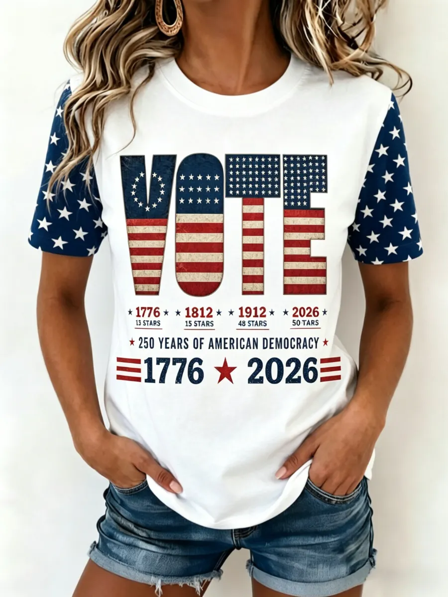 Women's 250th Anniversary VOTE Printed T-shirt