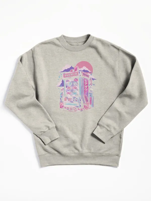 Retro Gaming Machine Pullover Sweatshirt