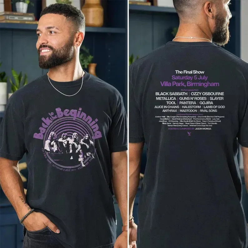 Black Sabbbth Back To The Beginning 2025 Black T-Shirt