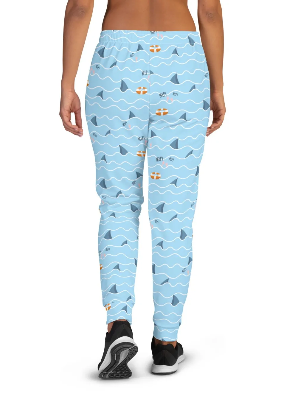 Shark Fin Print Joggers