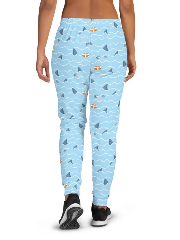 Shark Fin Print Joggers