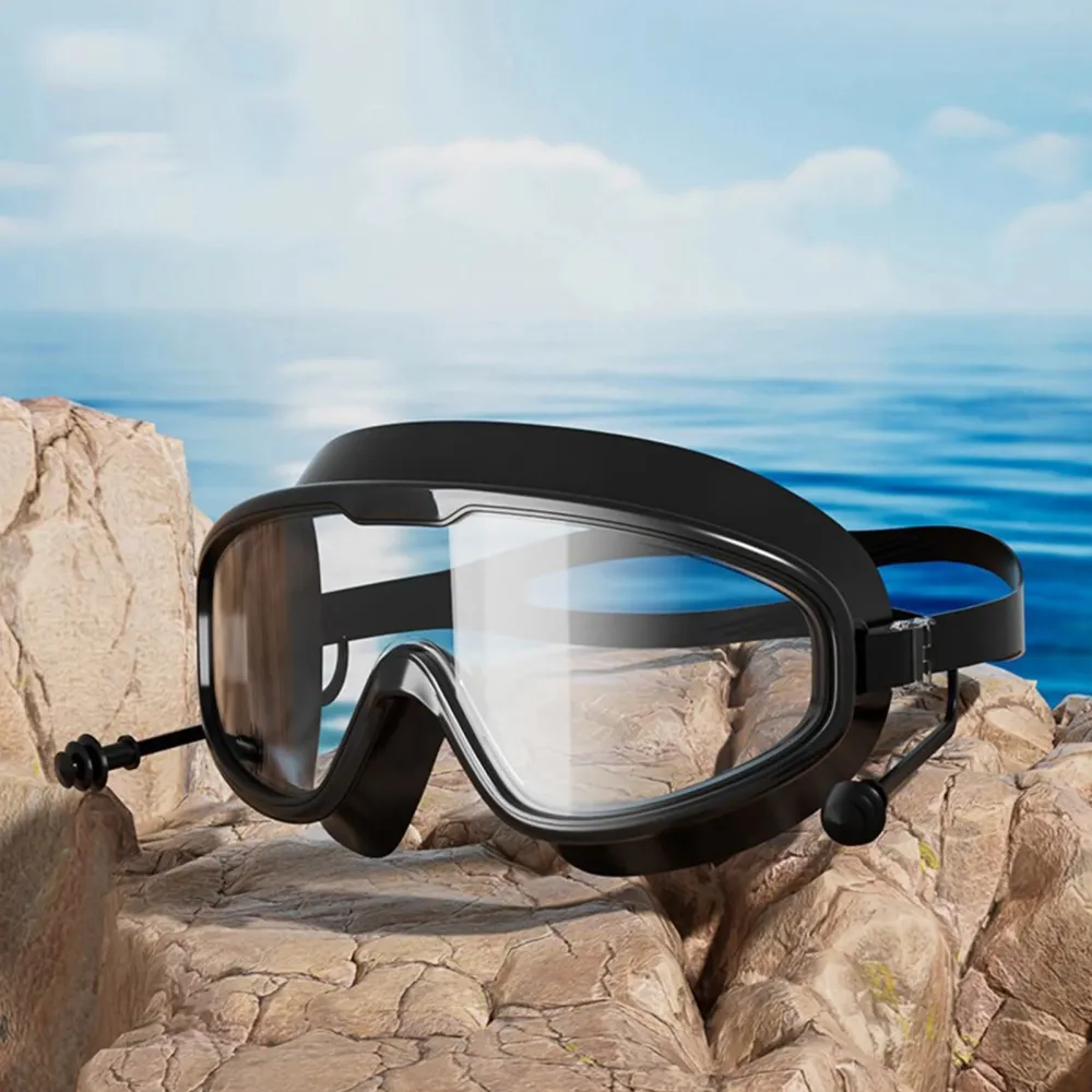 Transparent Vision Tempered Glass Adult Diving Mask