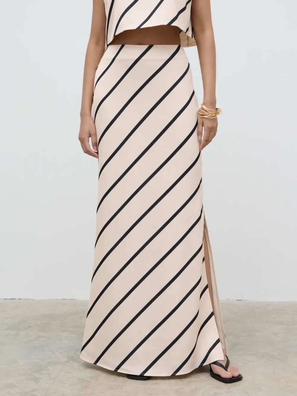Striped Maxi Skirt