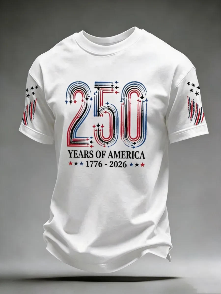 U.S. 250th Anniversary Print Men's T-Shirt