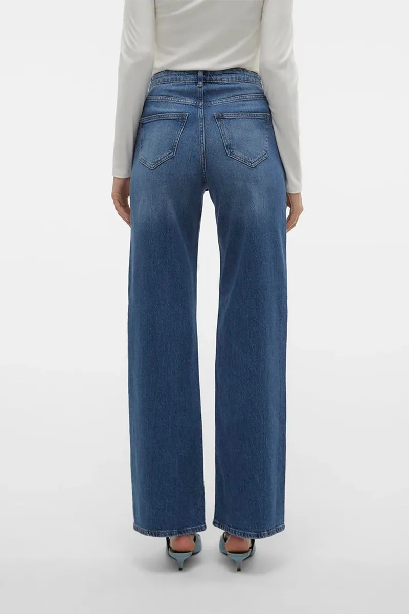 Fashion High Rise Wide Leg Jeans