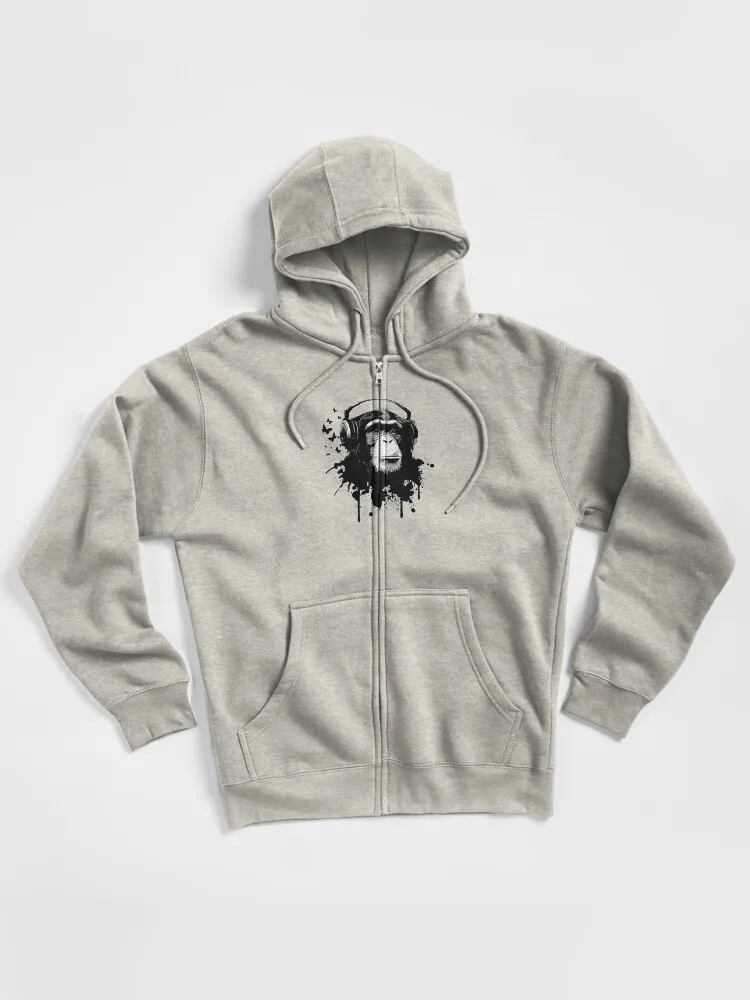 Monkey Business Zipped Hoodie