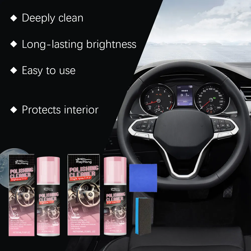 Automobile interior polish (with tools)