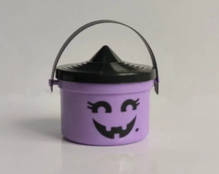 2pcs Halloween Pumpkin Mini Buckets Candy Party Decor