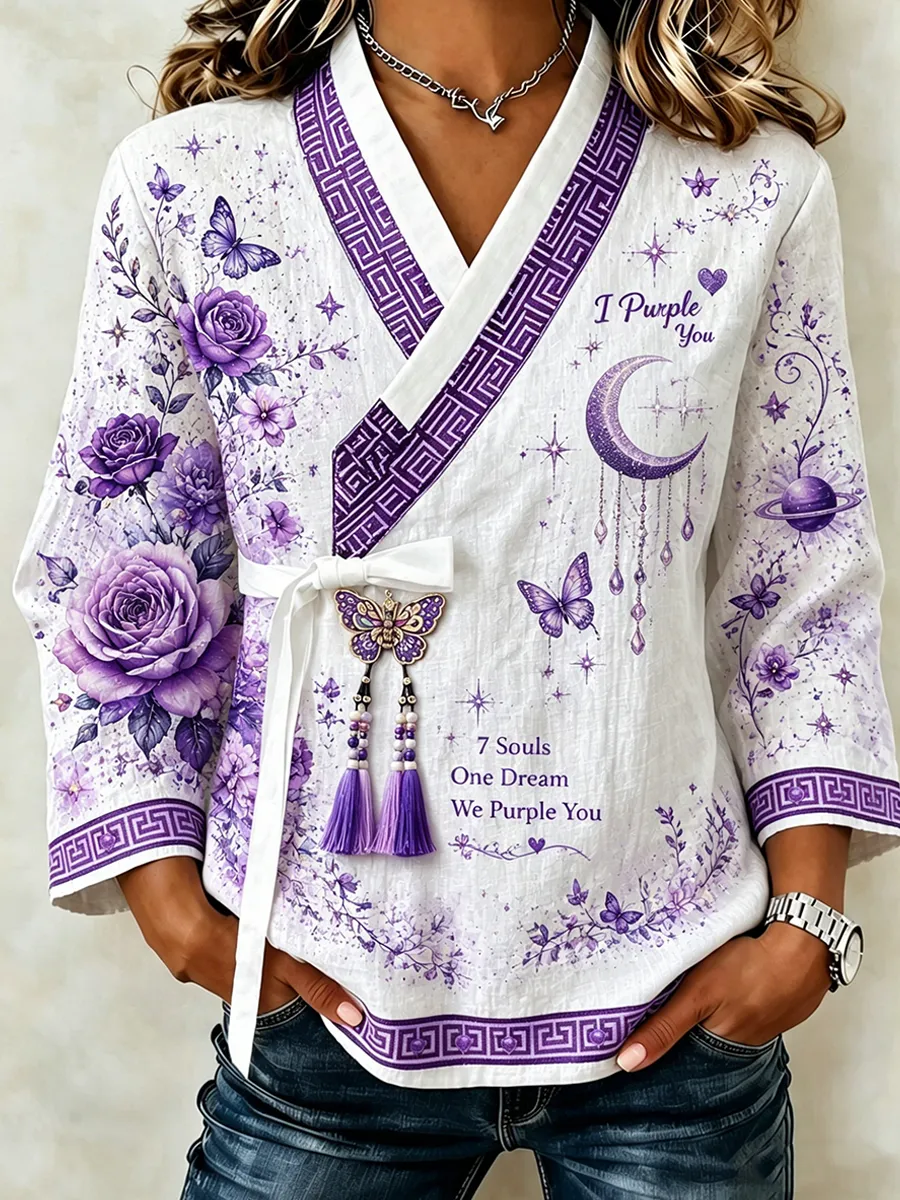 Women Concert-Inspired Jeogori Hanbok Top With Tassel