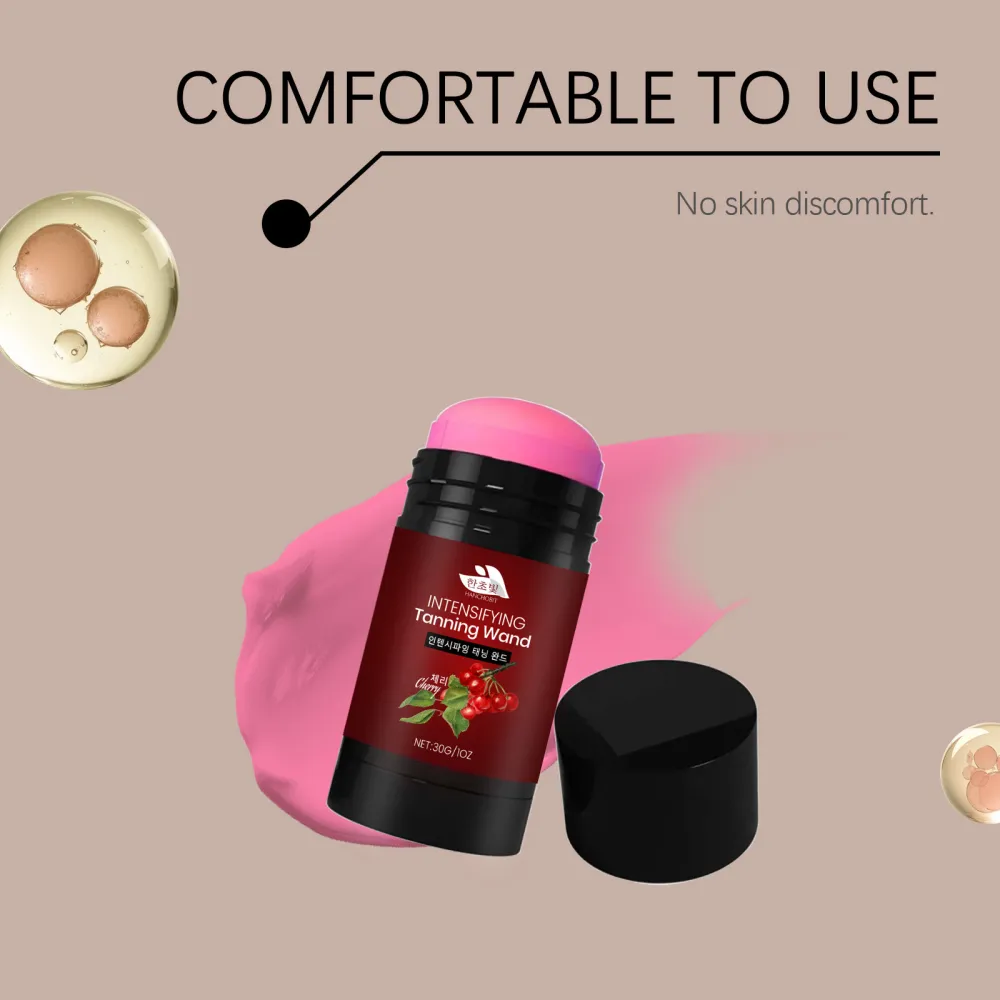 HANCHOBIT Cherry Moisturizing and Tanning Stick - Natural Daily Bronzing and Wheat-colored Luster Moisturizing Applicator Stick-$HT