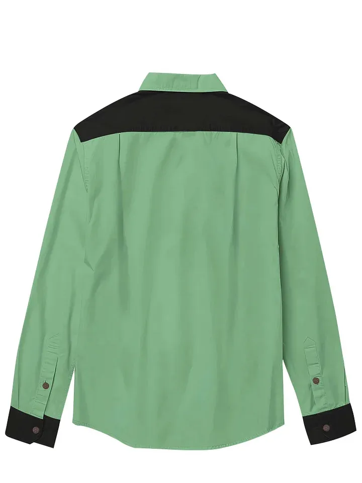 Alien Cowboy Playing Guitar - 100% Cotton Long Sleeves Shirt