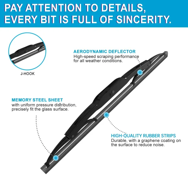 Waterproof Wiper Blades Suitable For Most Vehicle Models