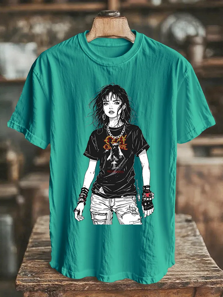 Men's And Women's Models Dark Serie Daily T-Shirt