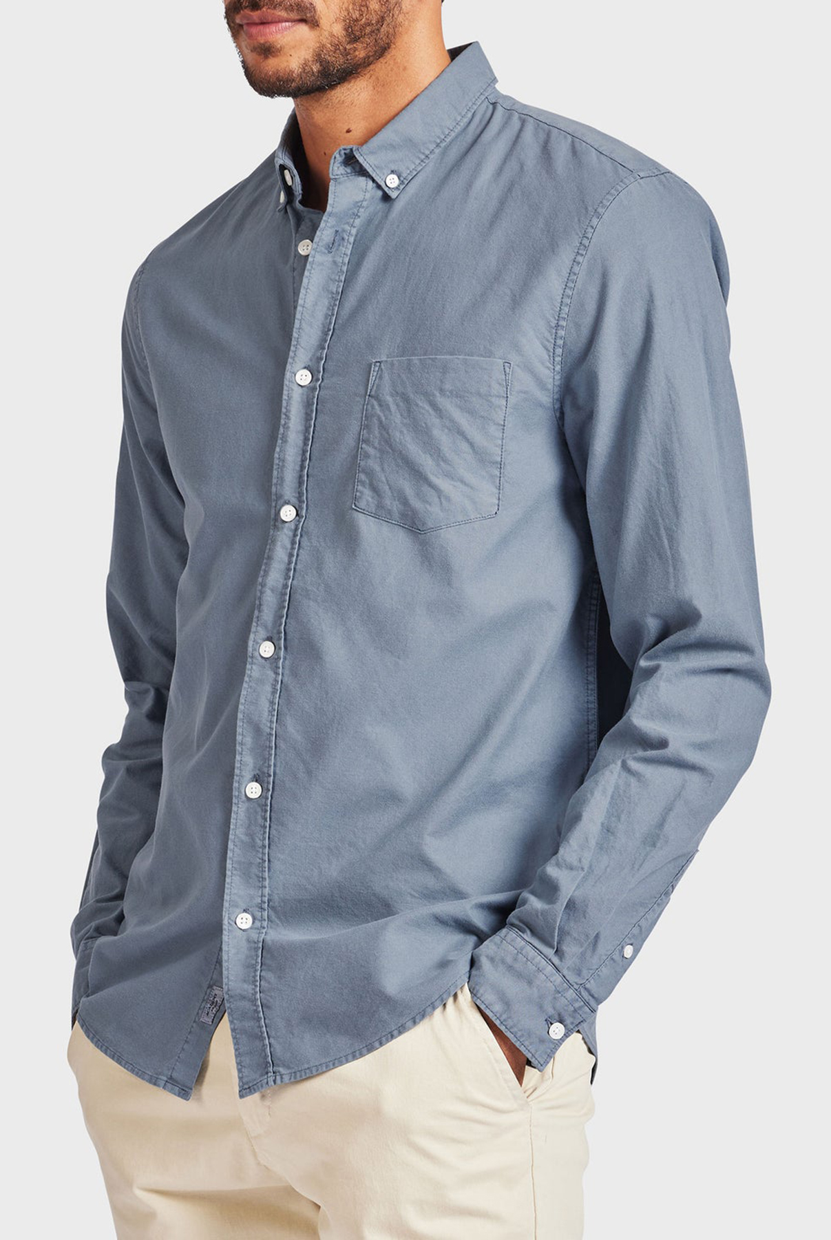 Vintage Oxford Shirt-Dutch blue