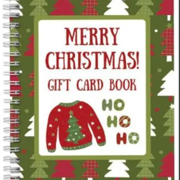 Christmas Gift Card Book Diy Spiral Bound Gift Card Book