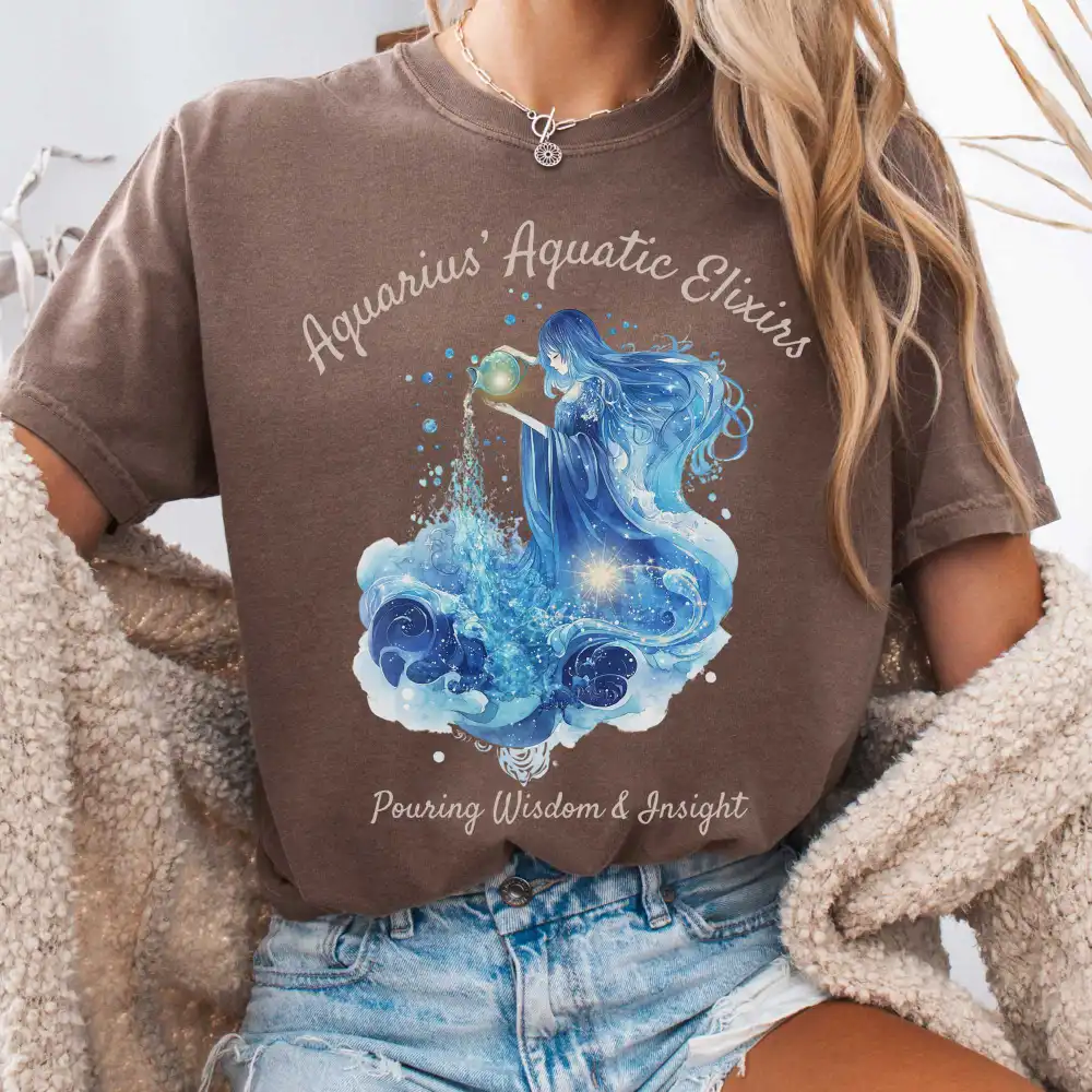 Aquarius Aquatic Elixirs Zodiac Shirt