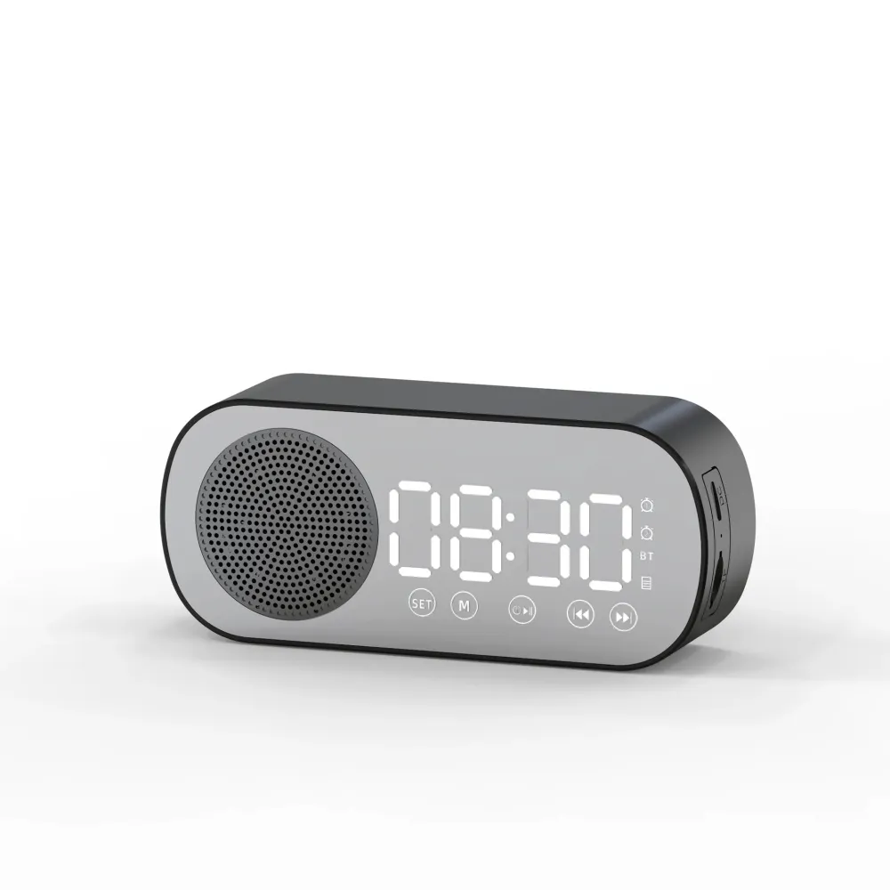 Mirror Screen Clock with Speaker