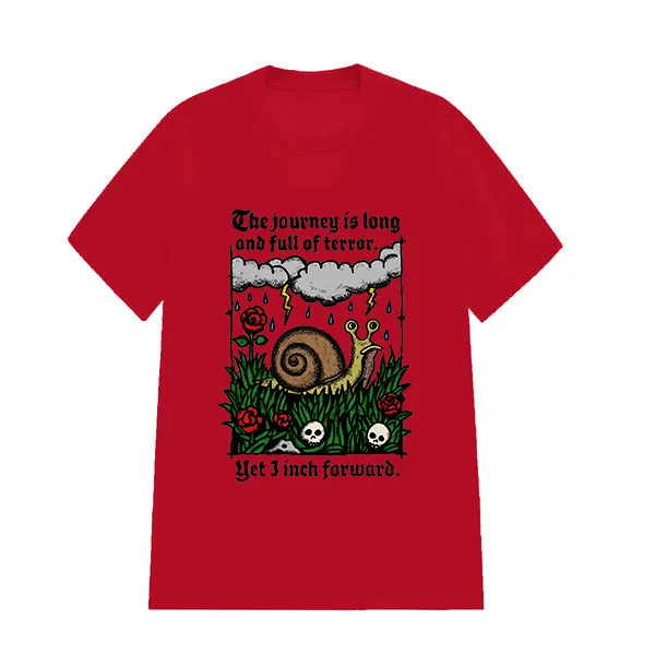 The Journey Is Long And Full Of Terror Printed Tee