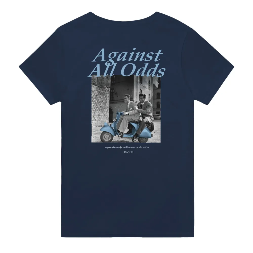 Men's AGAINST ALL ODDS Print Casual Round Neck T-Shirt