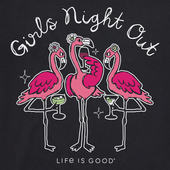 Women's Night Out Flamingo Short Sleeve Tee