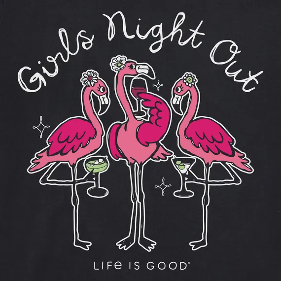 Women's Night Out Flamingo Short Sleeve Tee