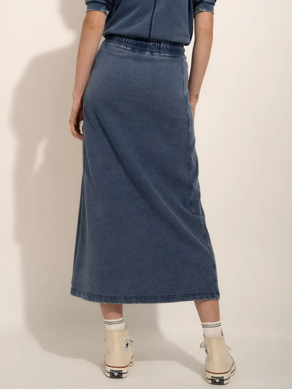 Denim Wash  Terry Skirt