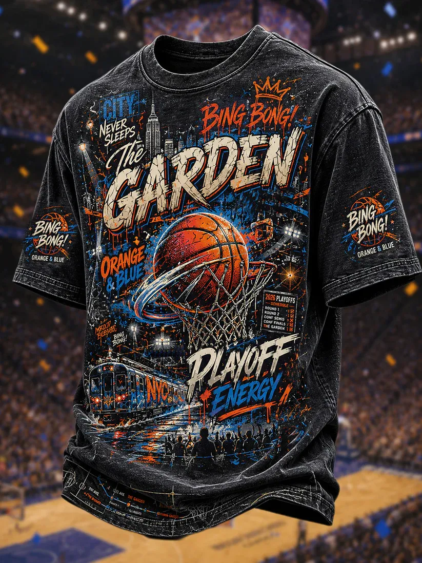 Men's Basketball Print T-shirt