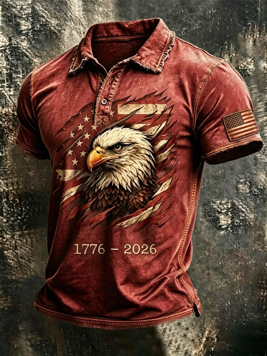Men'S 250Th Anniversary Printed Casual T-Shirt