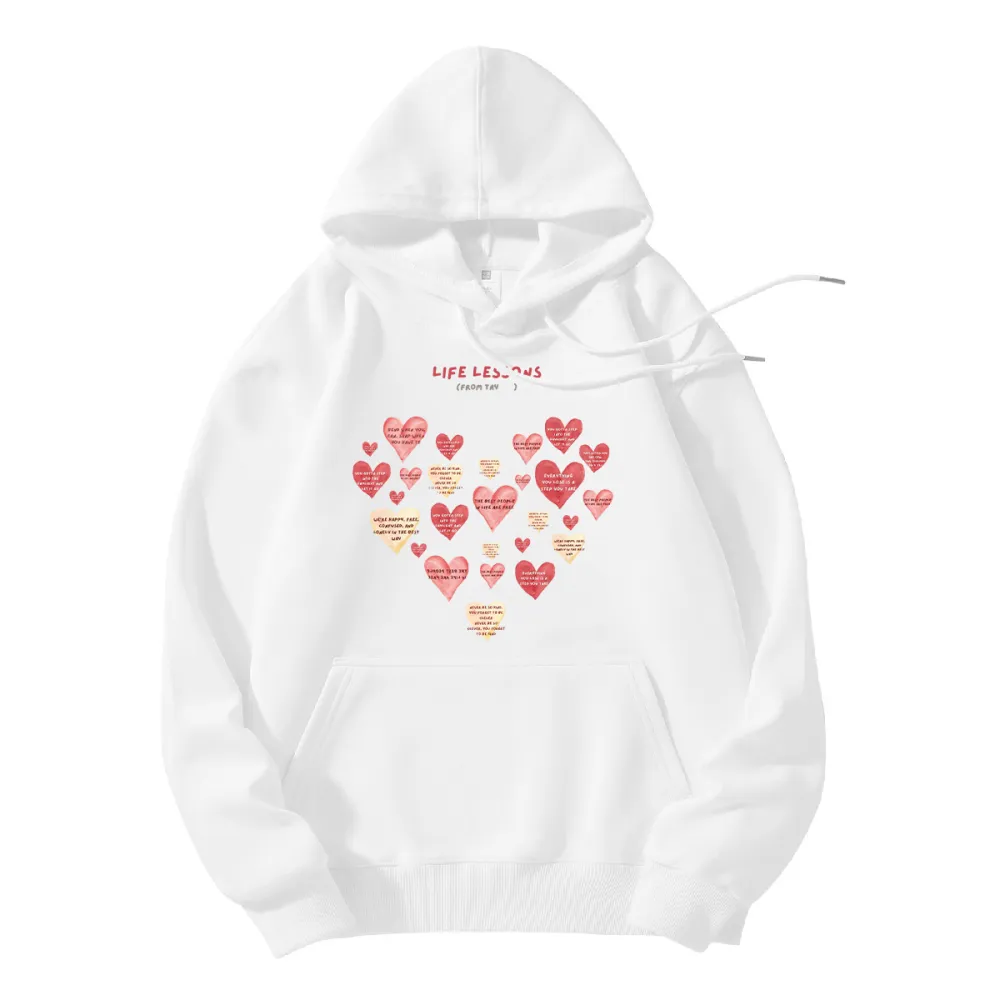 Heart And Love Printed Hoodies