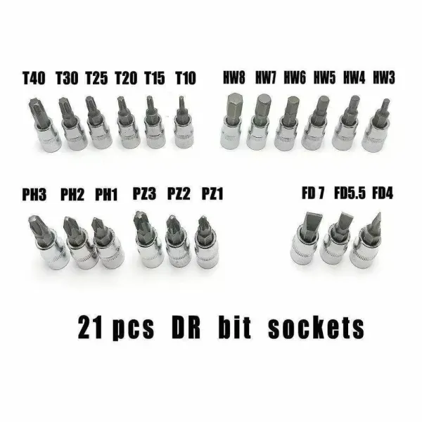 46 Pcs Socket Wrench Mechanic Tool Set