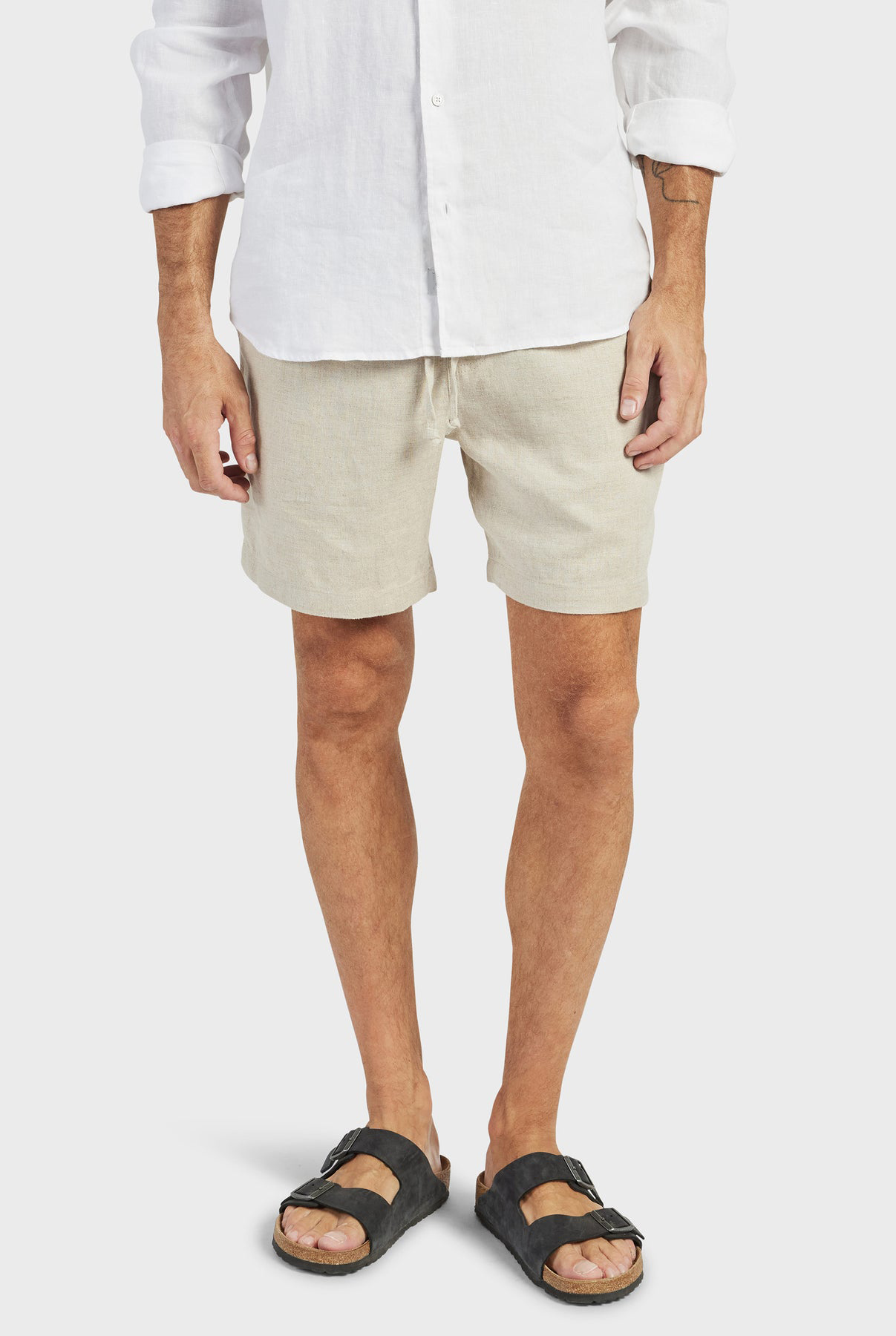 Riviera Linen Short- Navy