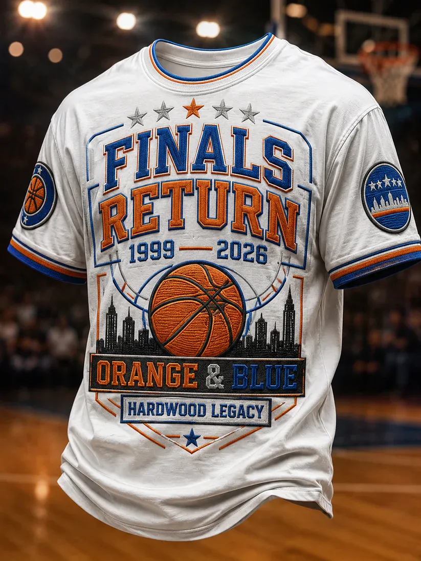 Men's Basketball Print T-shirt