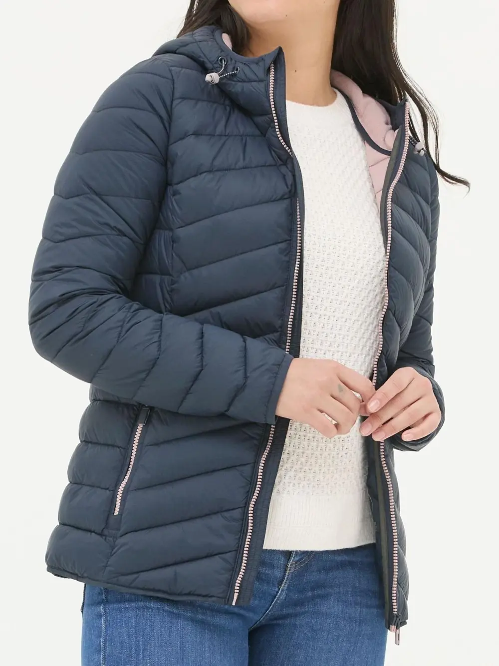 Navy Lightweight Puffer Jacket