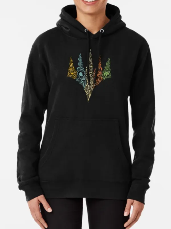 Pocketed Drawstring Casual Hoodie
