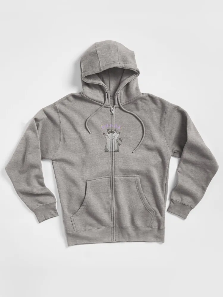 Raccoon Chaos Zipped Hoodie