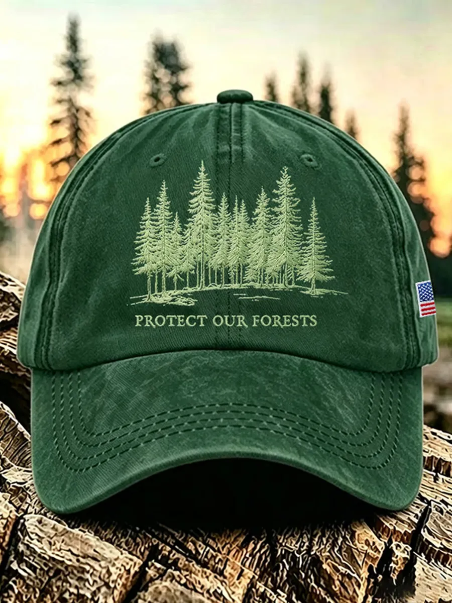 Unisex Protect Our Forests Printed Hat