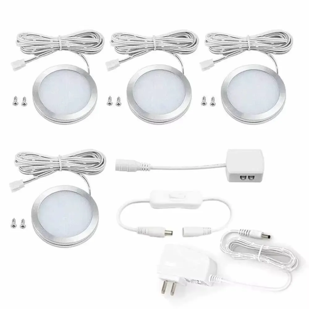 4 Pcs Under Cabinet Light Set