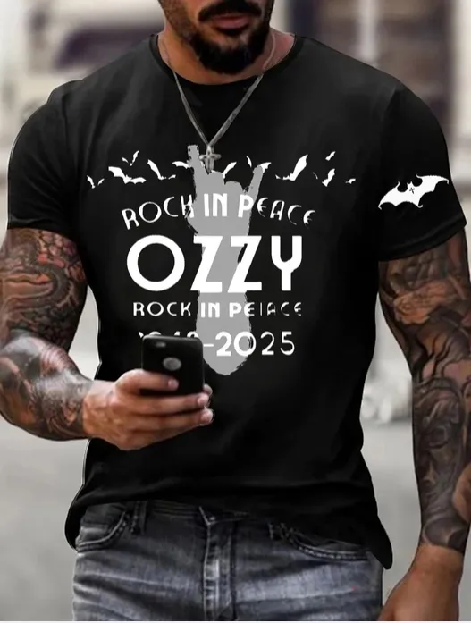 Men'S Ozzy Osbourne Printed T-Shirt
