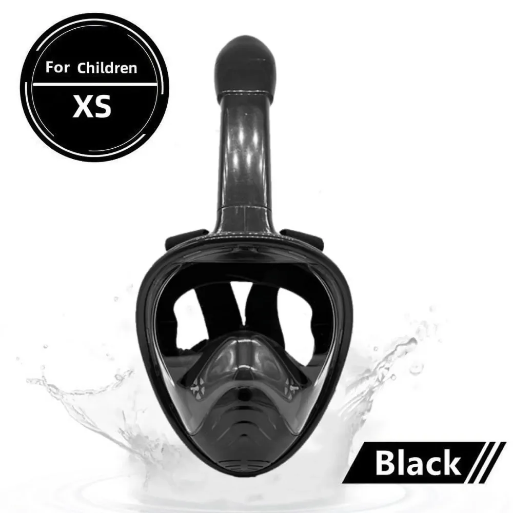 Full-Face Waterproof Children'S Diving Mask With Breathing Tube