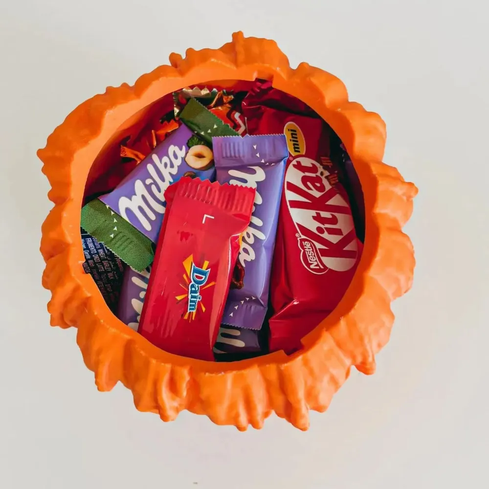 Halloween Pumpkin Head Candy Bowl