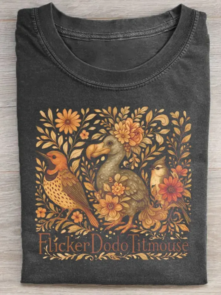 Flicker Dodo Titmouse T-Shirt