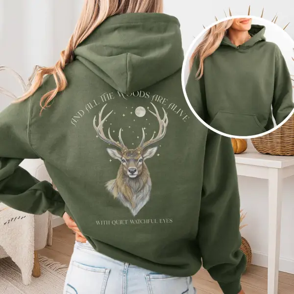 All the Woods Are Alive With Watchful Eyes Hoodie